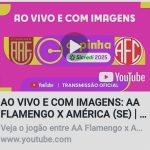 Bora lá torcer pelos garotos de América de Pedrinhas contra o Flamengo de Guarulhos pela Copinha 2025. É agora e tá ao vivo no link do You Tube logo abaixo!